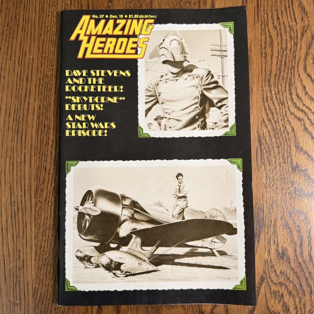 Amazing Heroes #37 Dec 1983 Dave Stevens The Rocketeer Fantagraphics Magazine